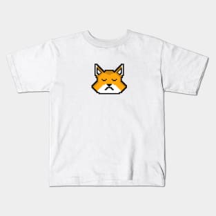 SAD FOX PIXEL ART by ARTAISM Kids T-Shirt